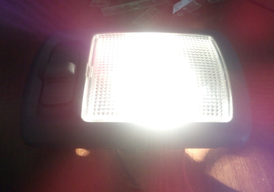 LED освітлення салону, переробка плафона 2