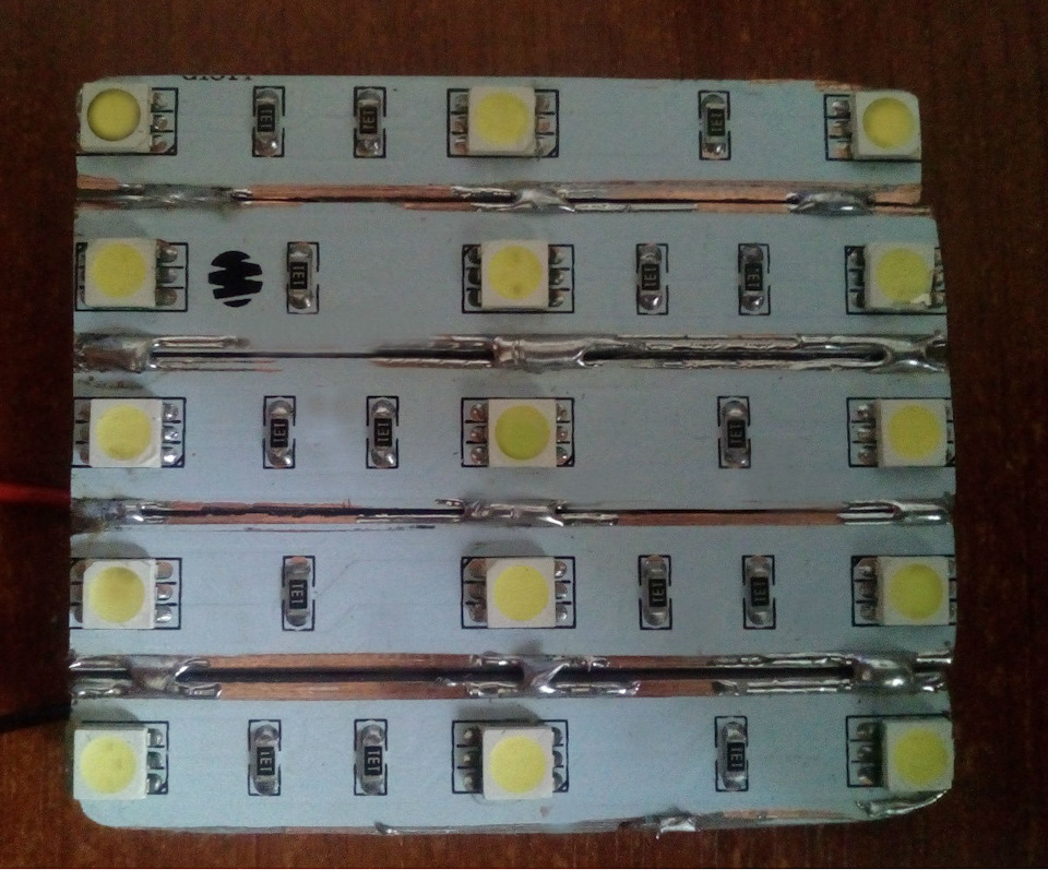 LED освітлення салону, переробка плафона 5