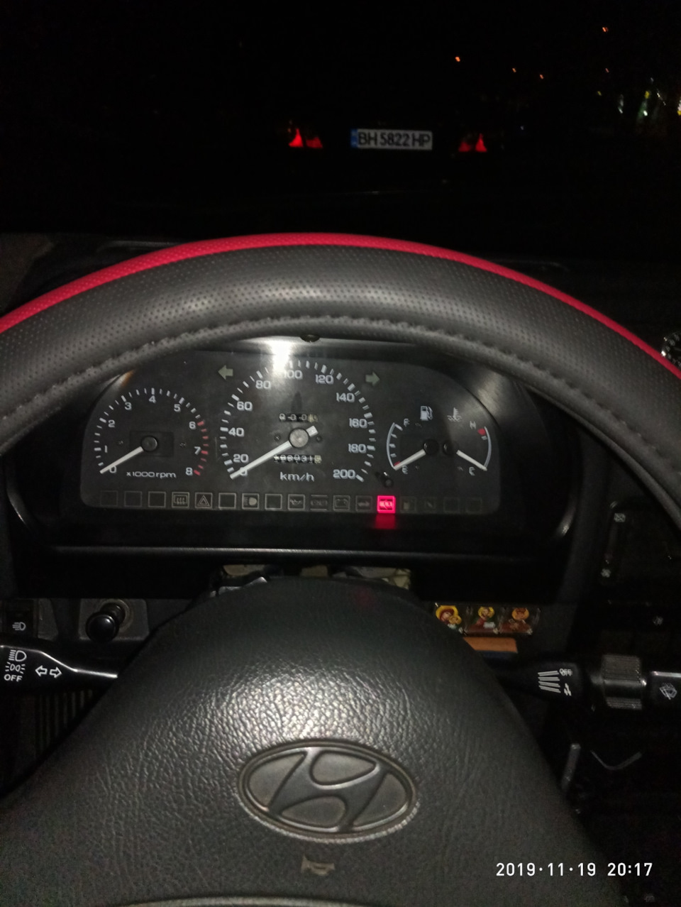 Підсвітка приладової панелі. Hyundai pony 3