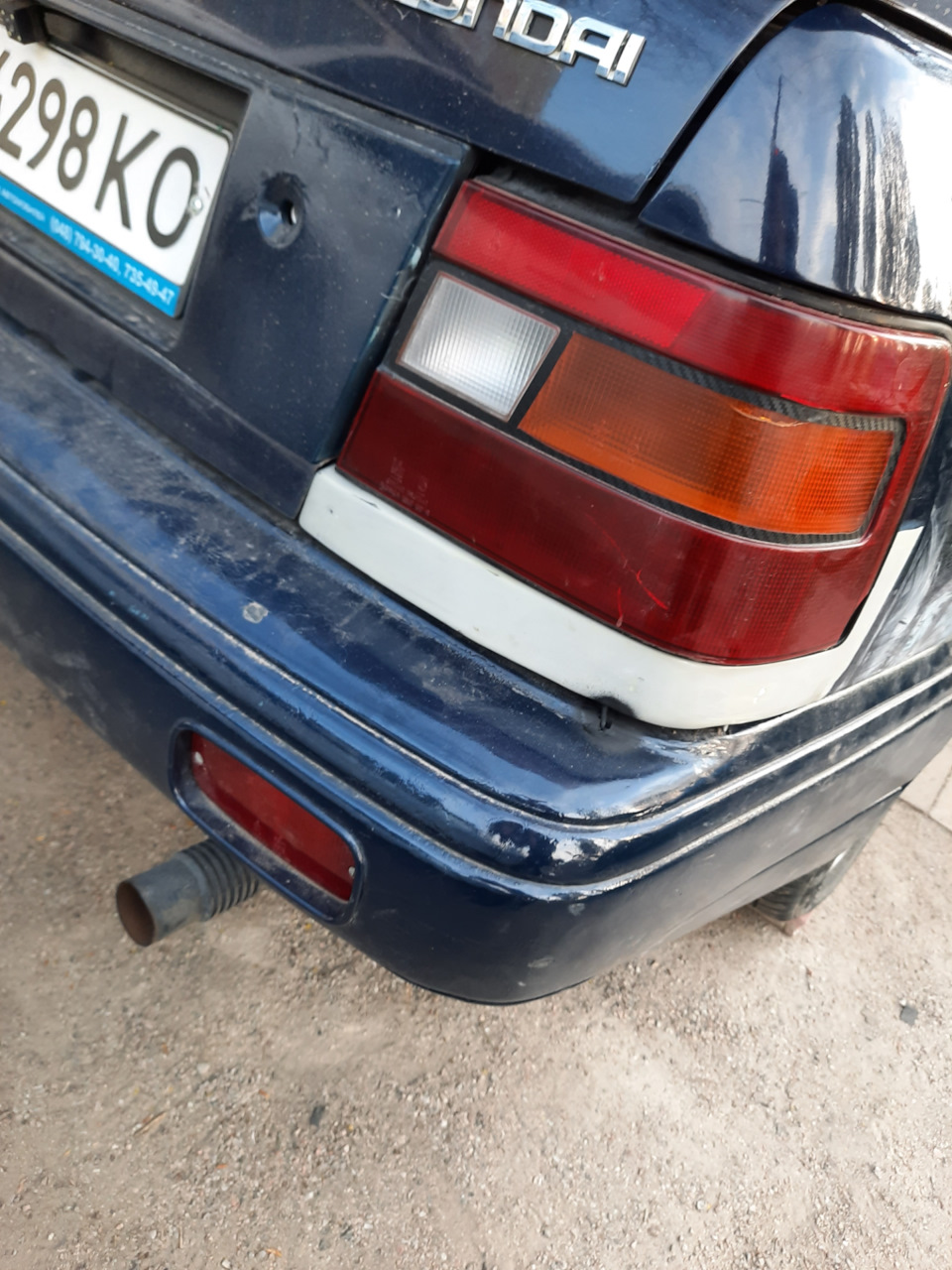 Шпаклівка фарбування. Hyundai pony 4