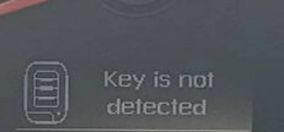 Key is not detected або заміна батарейки смарт-ключа