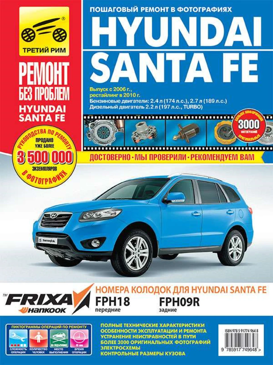 Посібник з експлуатації та обслуговування Hyundai Santa Fe.