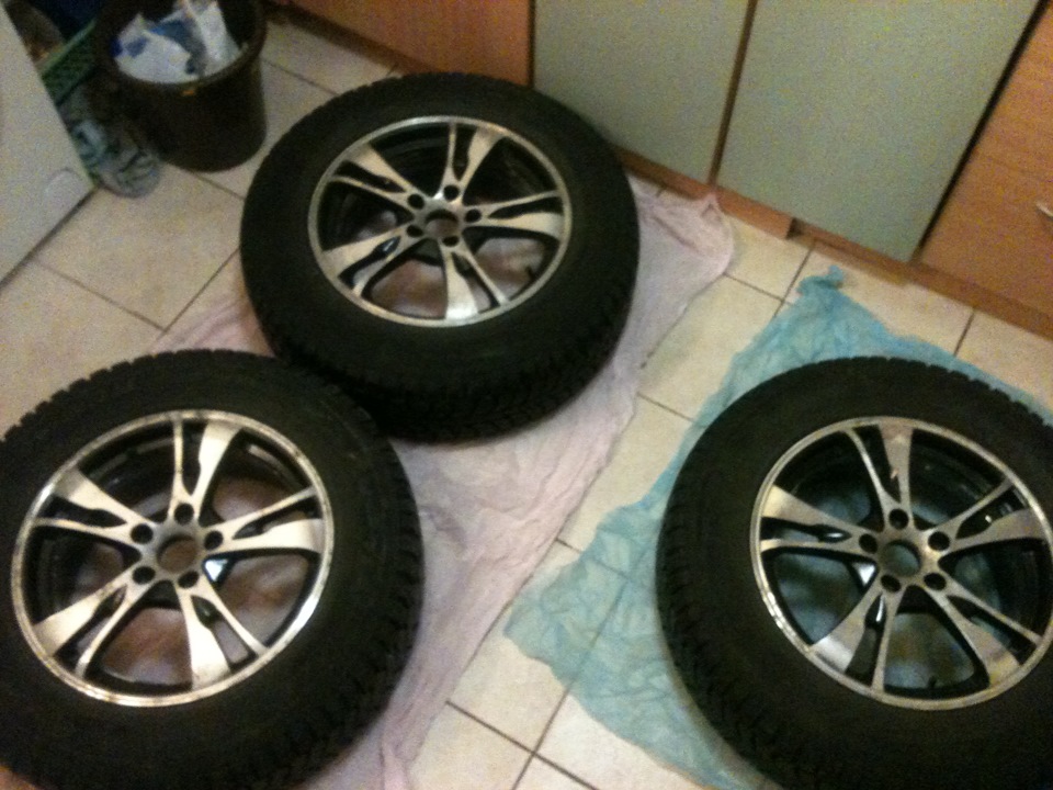 Набір для дисків коліс Rubber Paint Matt black (колір: Чорний матовий) 1