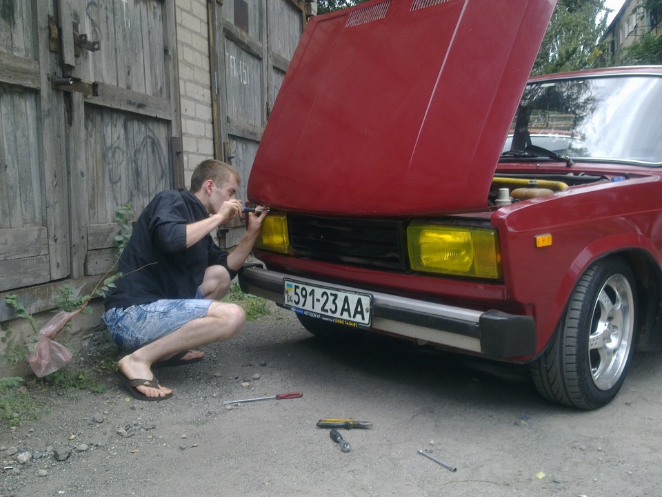 Затягнули фари Коляну)) 5