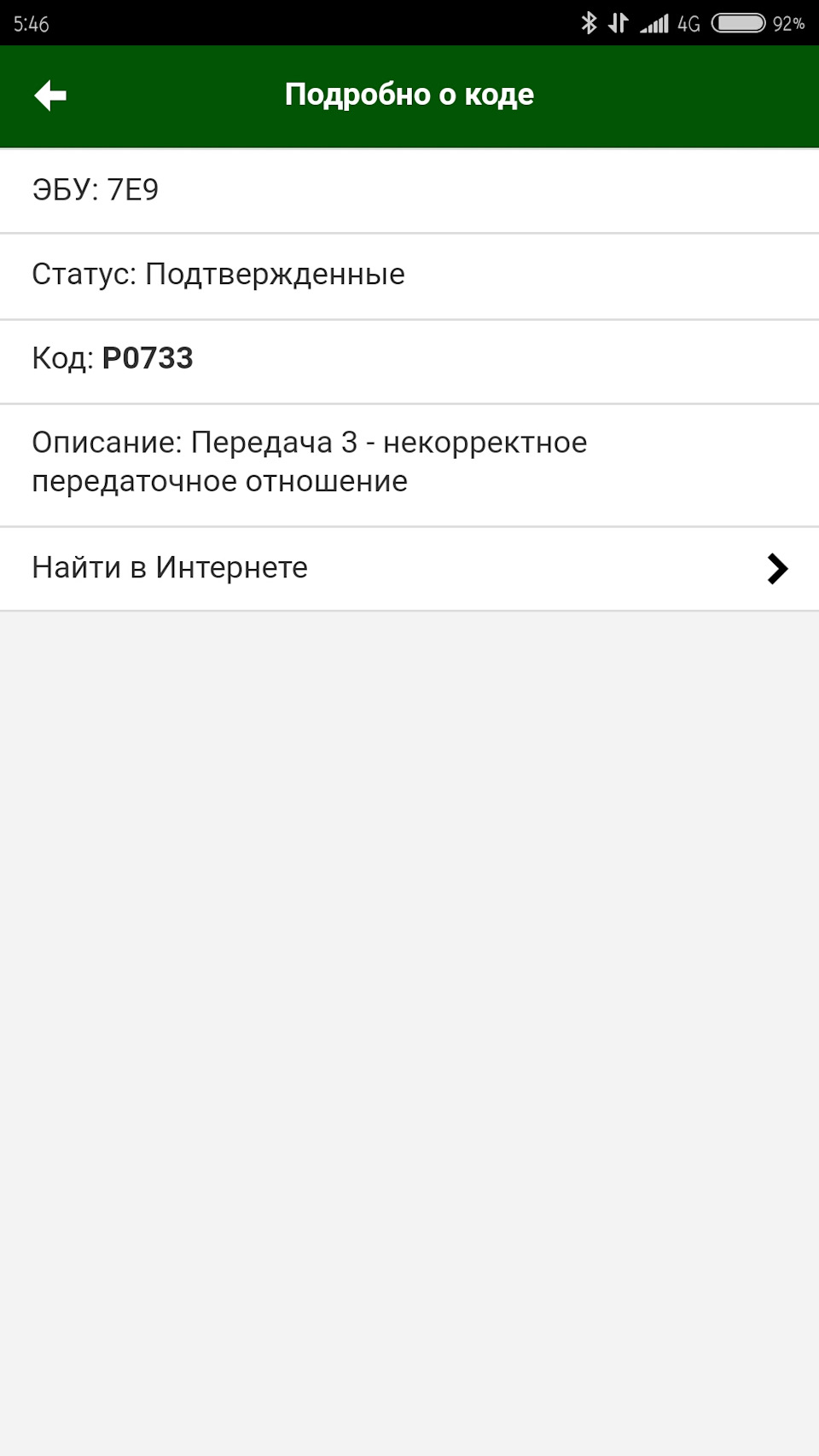 Помилка P0733 1