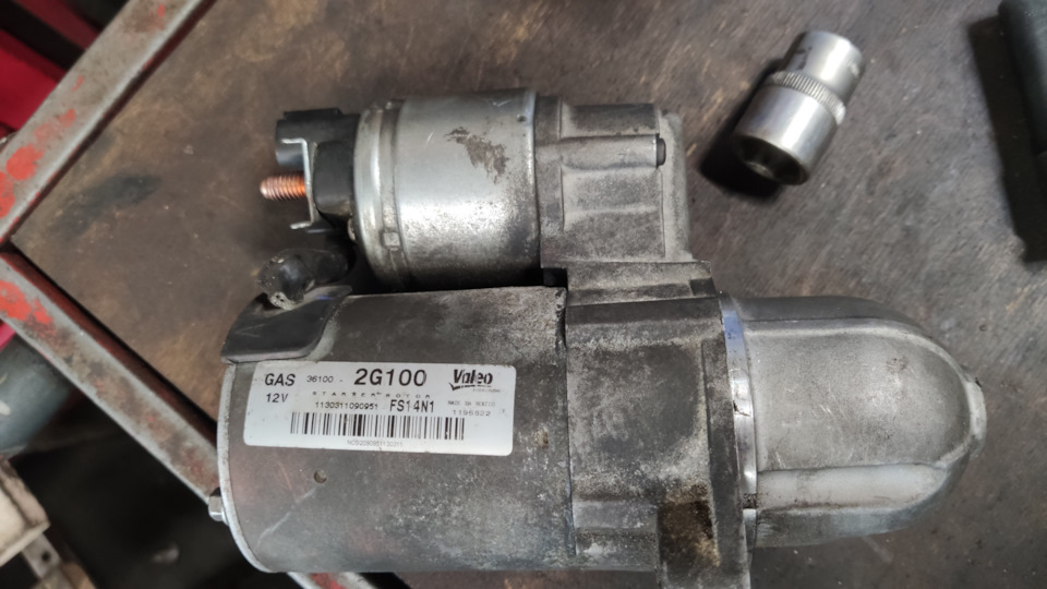 Заміна стартера 361002G210 замість 361002G100 (G4KJ) 1