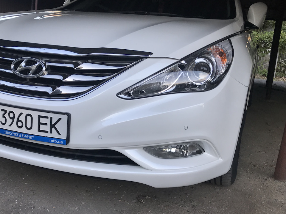 Ось і результат перекраси бампера + установка парктроніка. 2