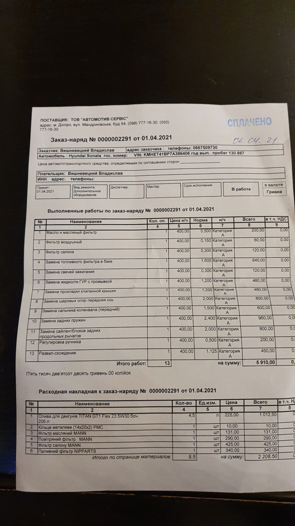 Чергове ТО та невеликий ремонт 2