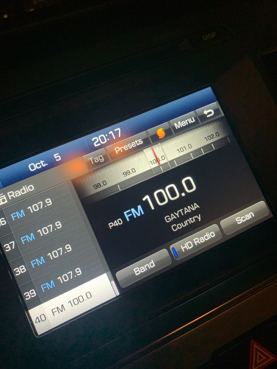CarPlay та парні частоти радіо на Sonata Lf 5