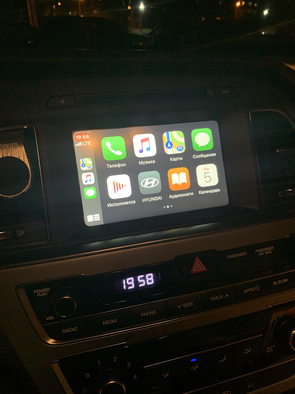 CarPlay та парні частоти радіо на Sonata Lf 3