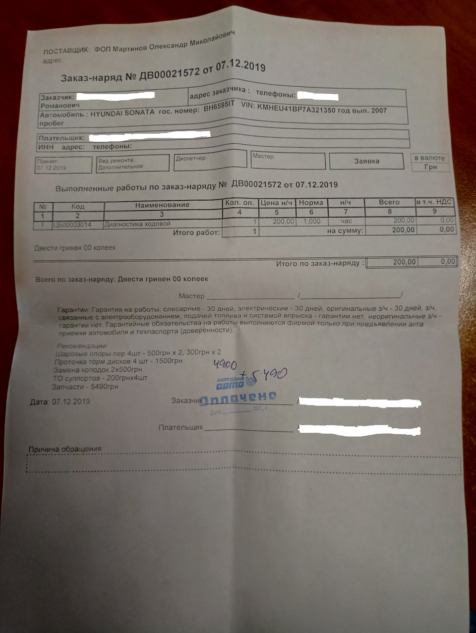 Діагностика та ремонт ходової 1