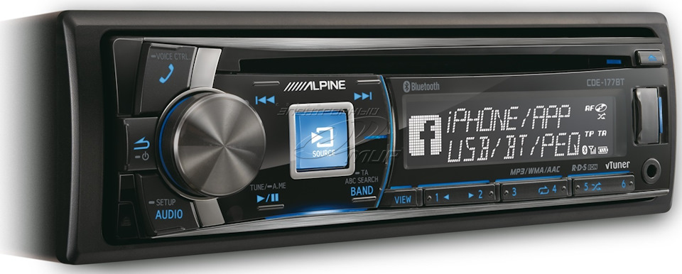 Продам Alpine CDE177BT в нестандартну інсталяцію 2