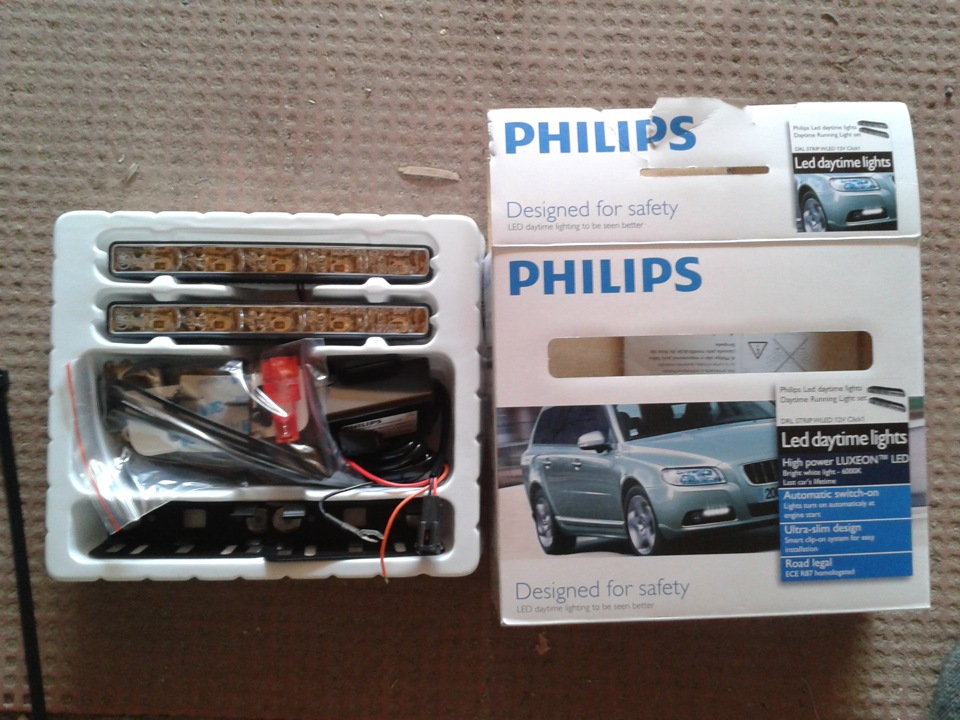 Встановлення фар денного світла philips 12810wledx1 1