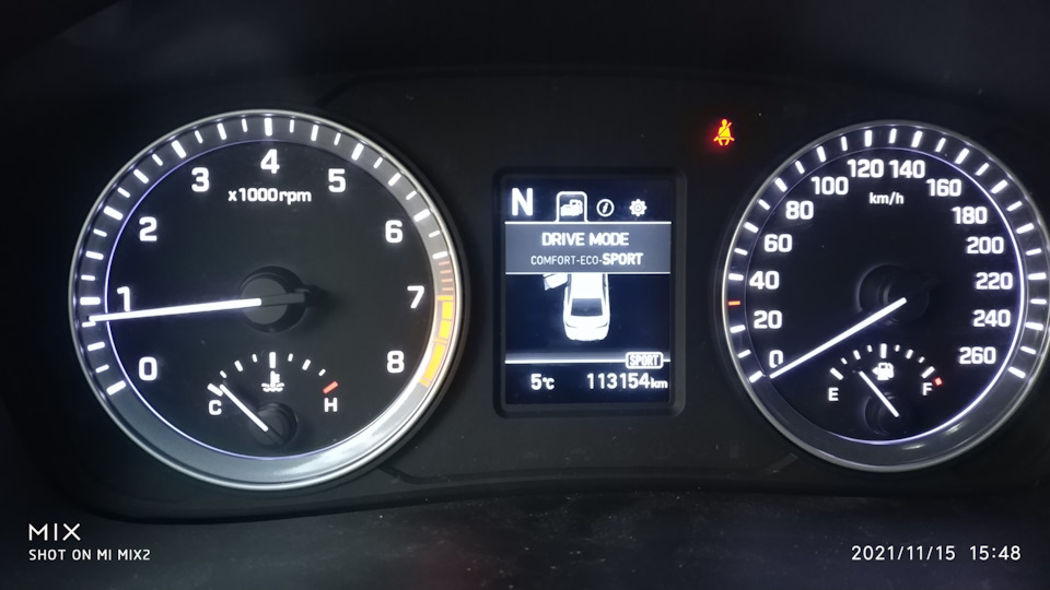 8️⃣Активація режиму SPORT Sonata NEW RISE 1