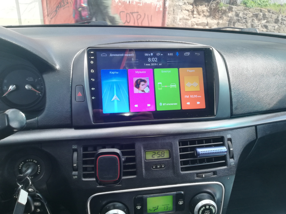 Установка магнітоли 9 дюймів у Sonata nf 5