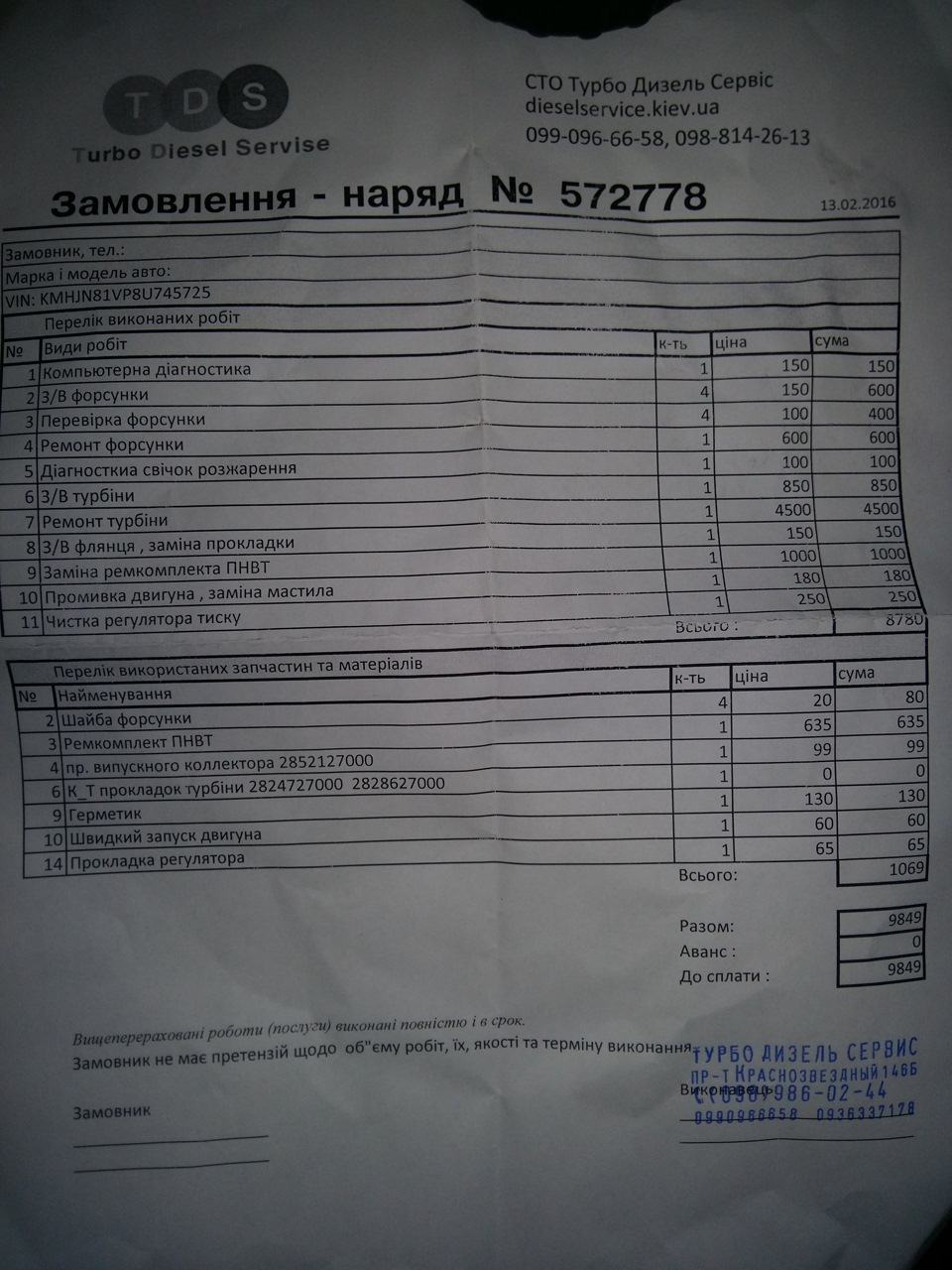Ремонт турбіни 1