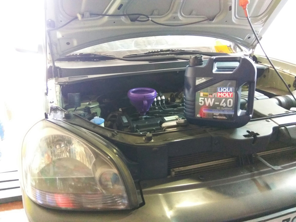 Заміна мастила 5w-40 Liqui Moly 1