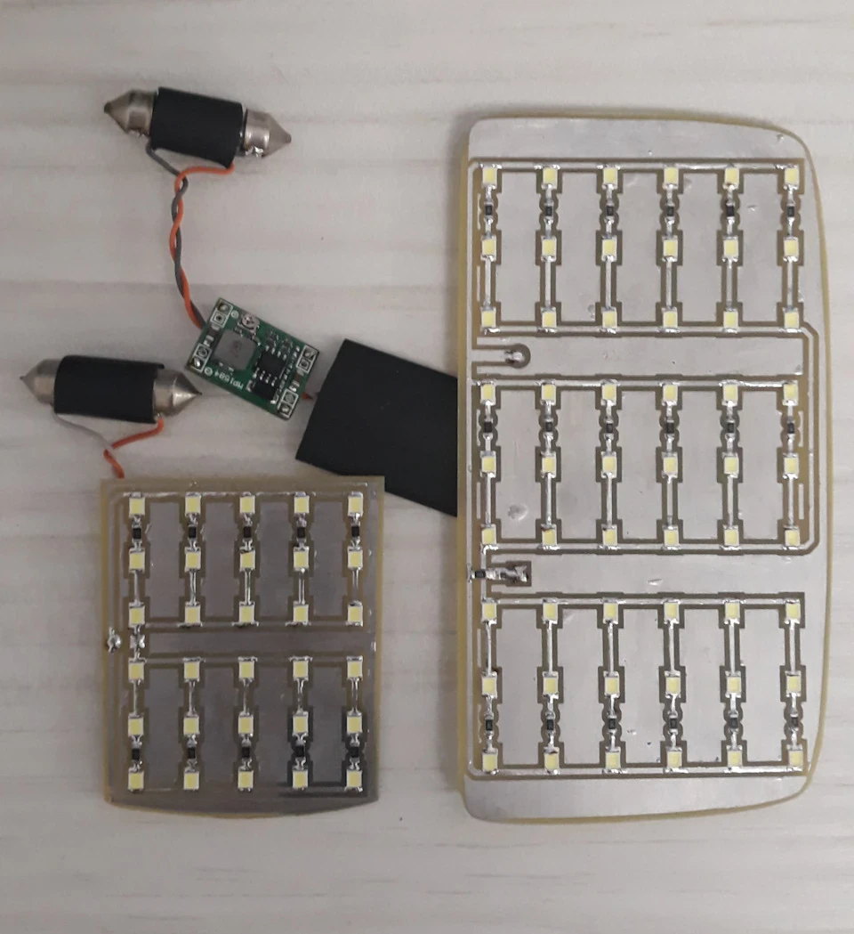 LED модулі в плафон салону та багажника (Частина 2)
