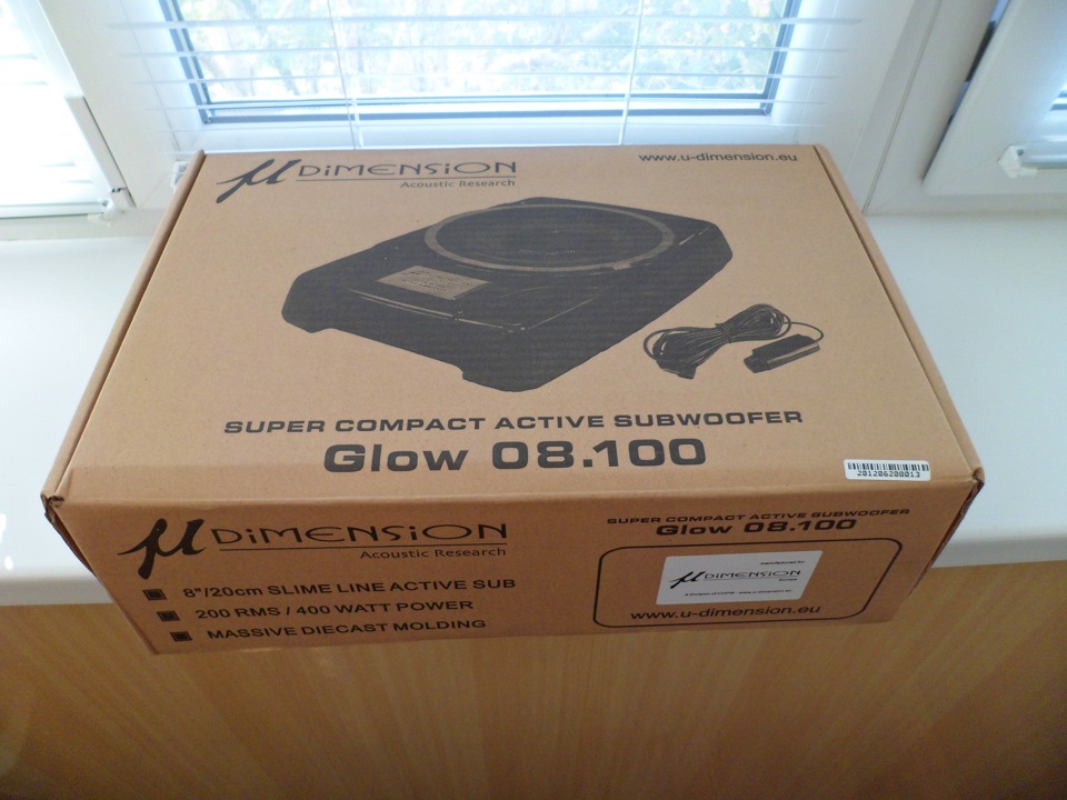Супер-компактний сабвуфер M-Dimension GLOW 8100SW 1