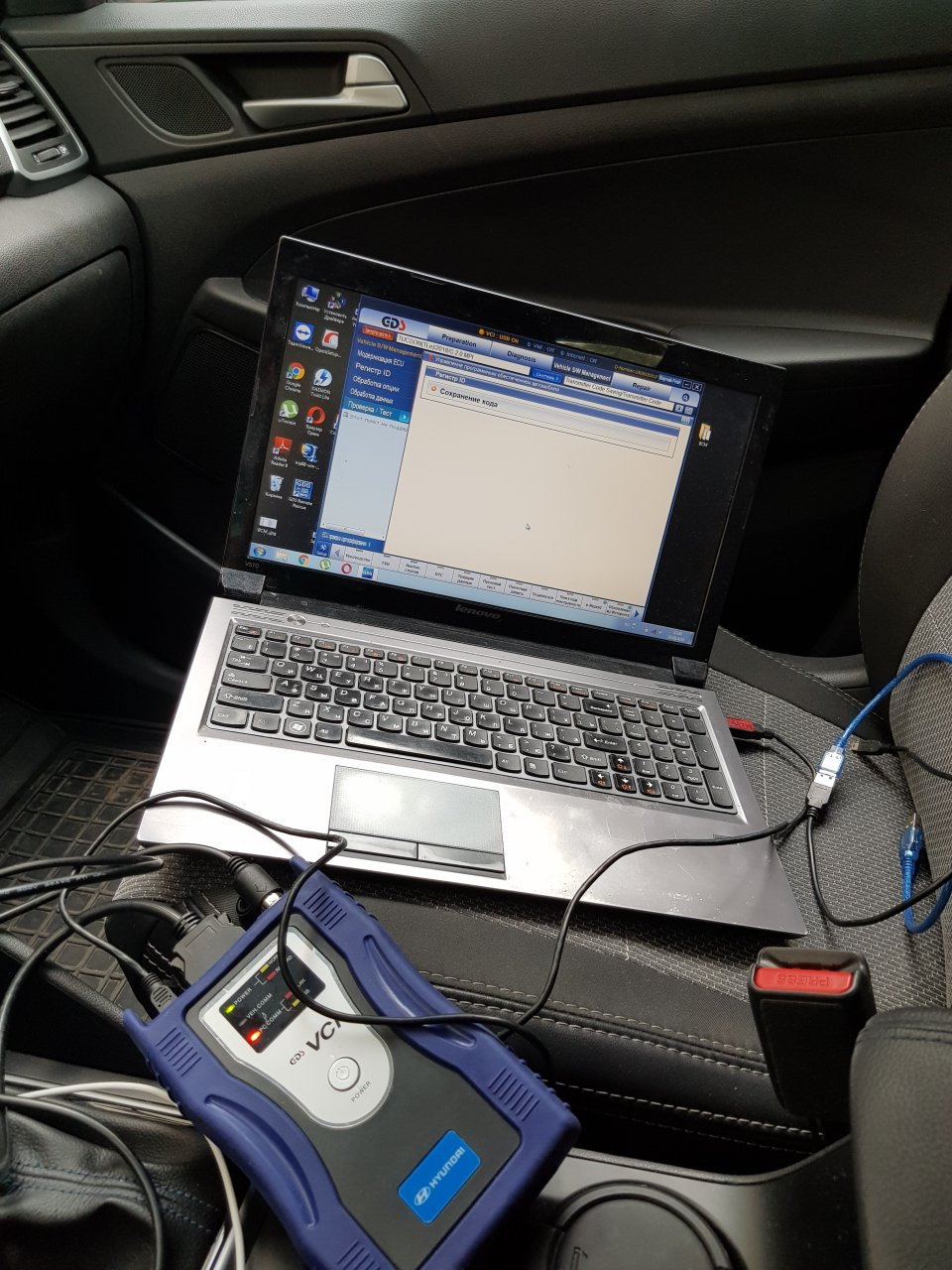 Встановлення штатної системи TPMS Tucson TL 3