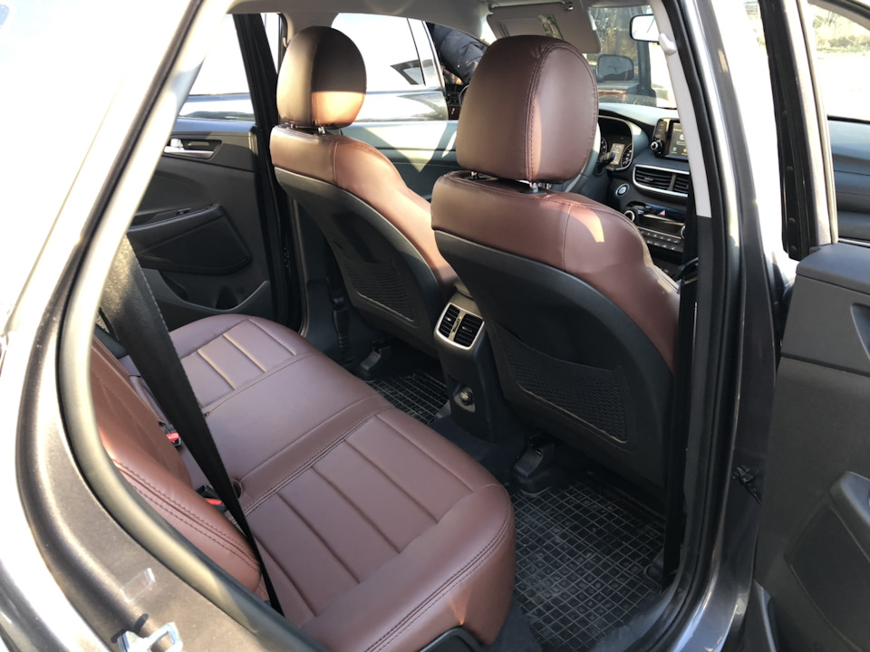 7. Авточохли рівня перетяжки Avtomania S-Line. Коричнева екошкіра 4