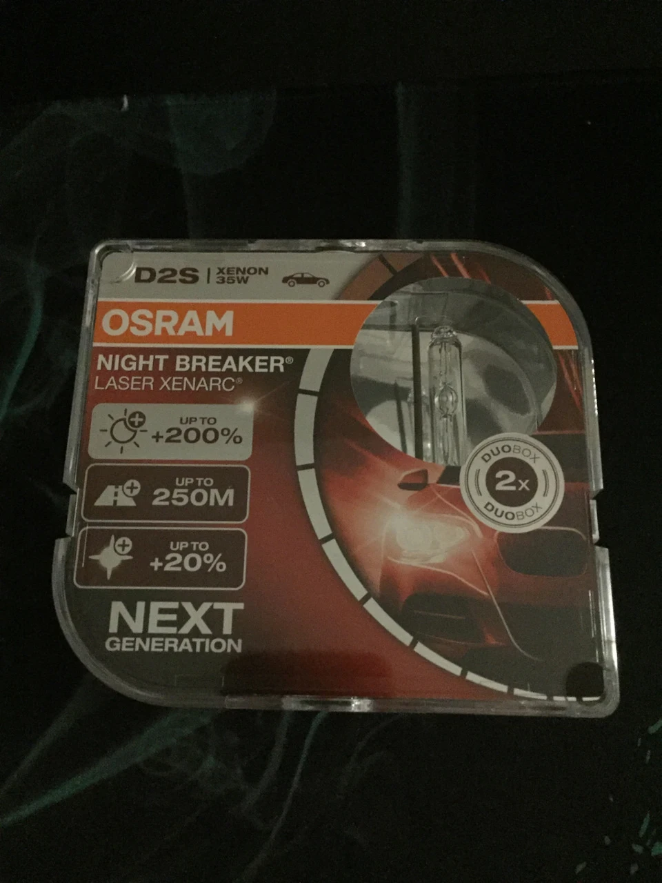 Ксенонові лампи Osram Night Breaker Laser +200% у головне світло