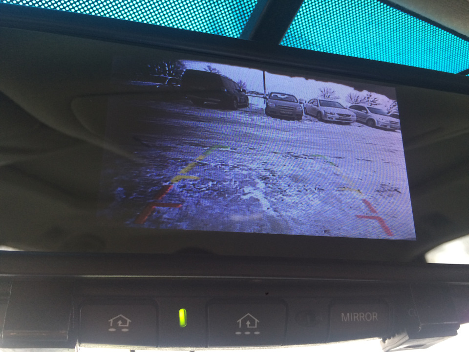 Передня та задня камери для FX35 + LCD дзеркало 4