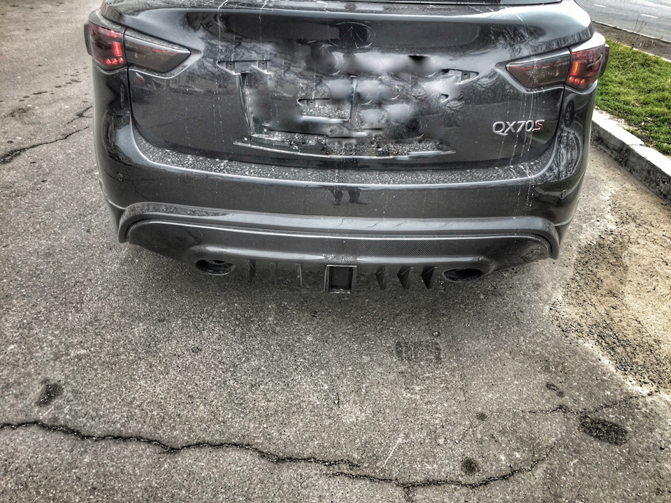 Карбоновий дифузор Vettel edition 2