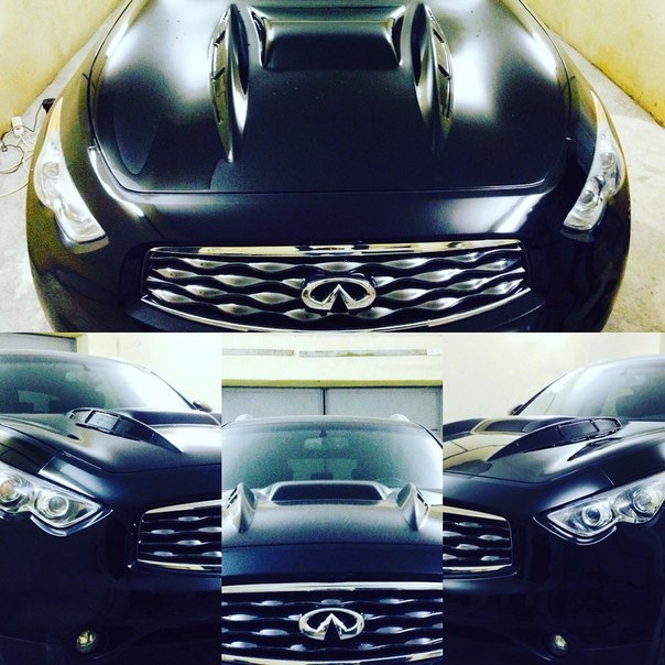 Тюнінг капота Infiniti FX35, 09 р.в. Зябра і горб 1