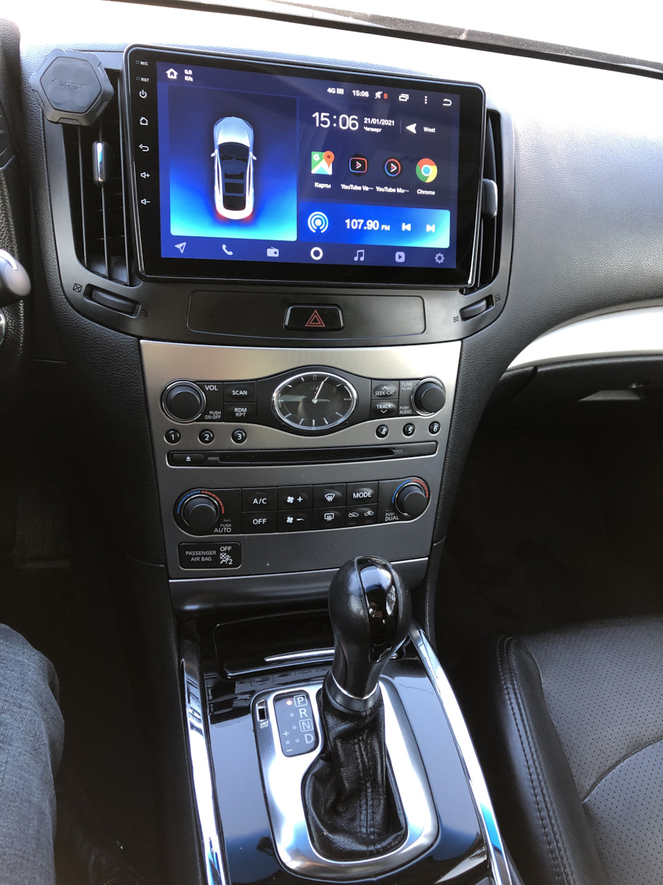 Заміна штатної магнітоли infiniti g25 1