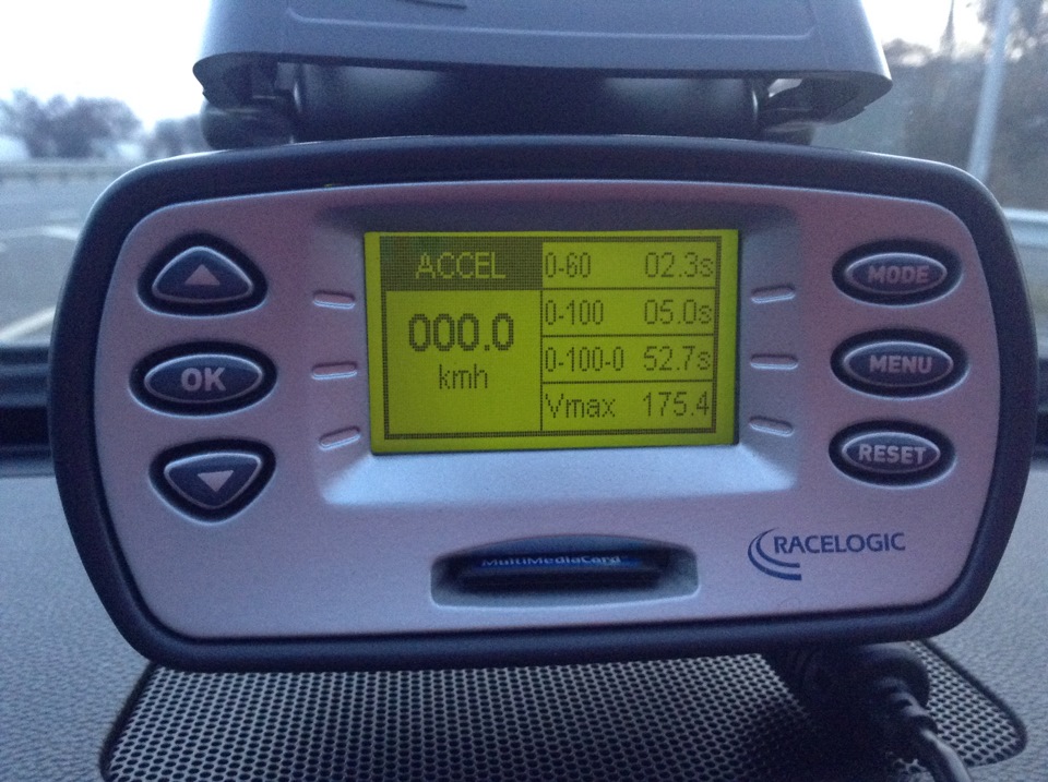 Виміри Racelogic: 5.0 сек 0-100 і 13.2 сек 402м 5