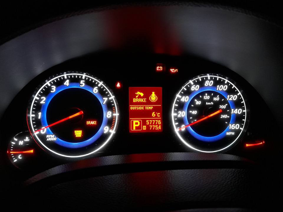 Заміна приладової панелі з установкою пробігу / Dashboard replacement G37 2