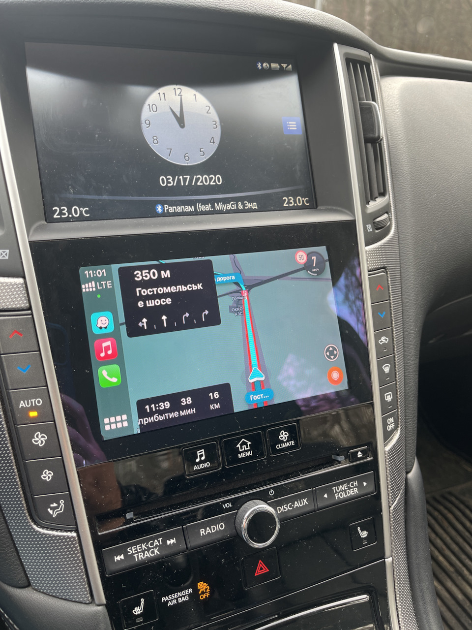 CarPlay на q50! Моя спроба номер 5 1