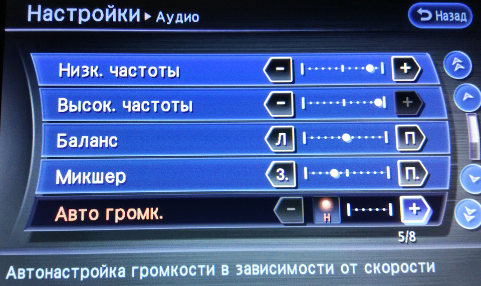Налаштування адаптивної гучності 1