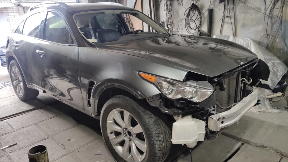 Продовжуємо ремонт. Геометричні розміри кузова Infiniti QX70