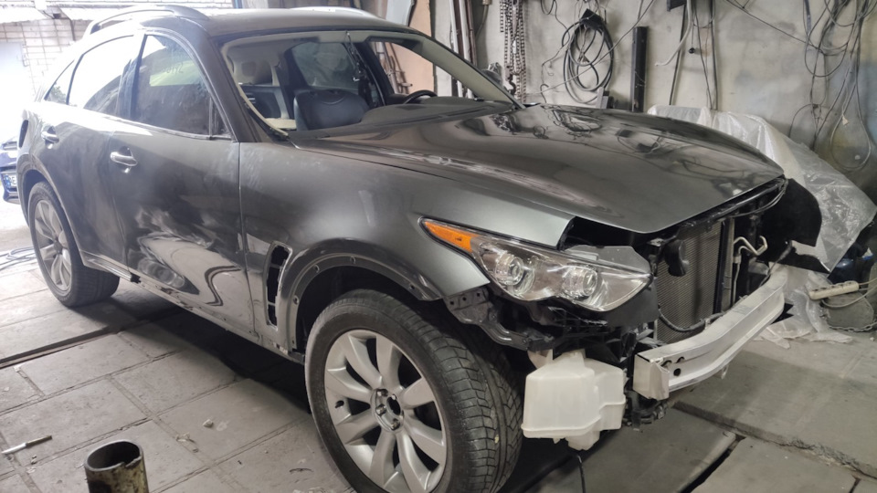 Продовжуємо ремонт. Геометричні розміри кузова Infiniti QX70 1