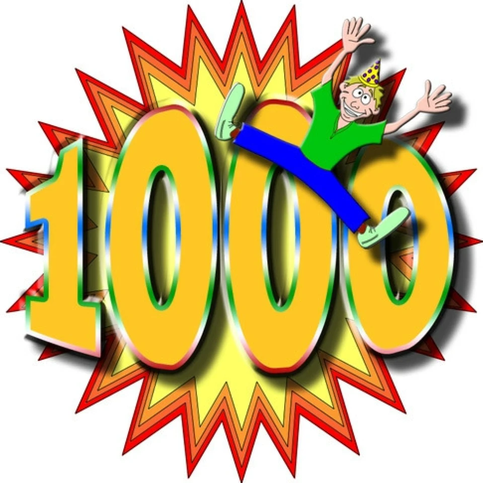 1000 передплатників!