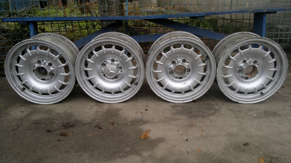 Диски mercedes w123 на иж 412 1