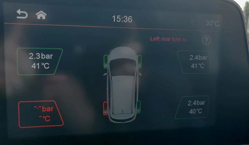TPMS немає зв'язку з датчиком одного колеса