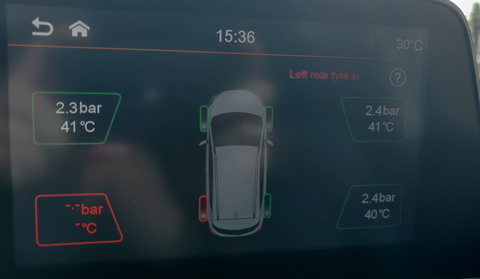 TPMS немає зв'язку з датчиком одного колеса 1