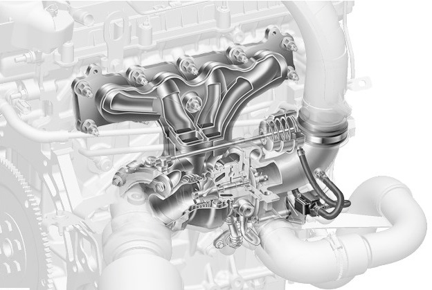 Опис принципу роботи вихлопної системи GTDi 2.0L 3