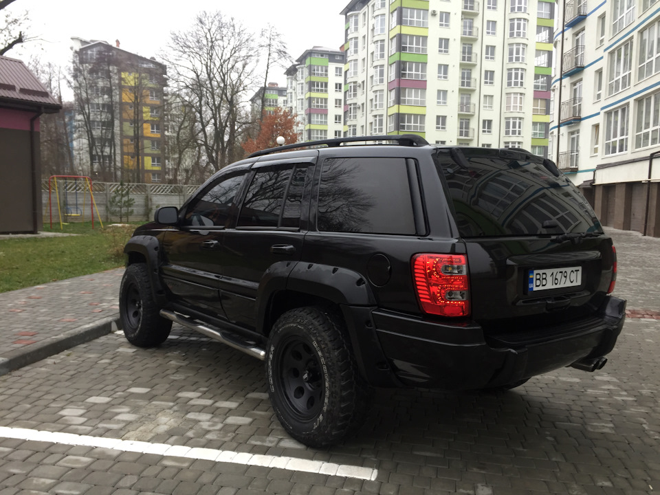 Задні ліхтарі підкови . SPPC Red/Smoke LED Tail Lights Assembly Set for Jeep Grand Cherokee 2