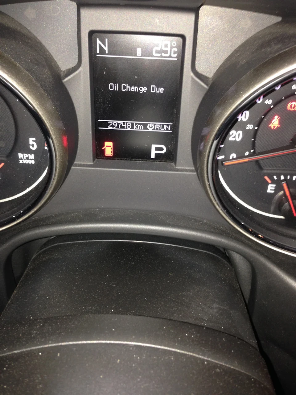 Oil change due