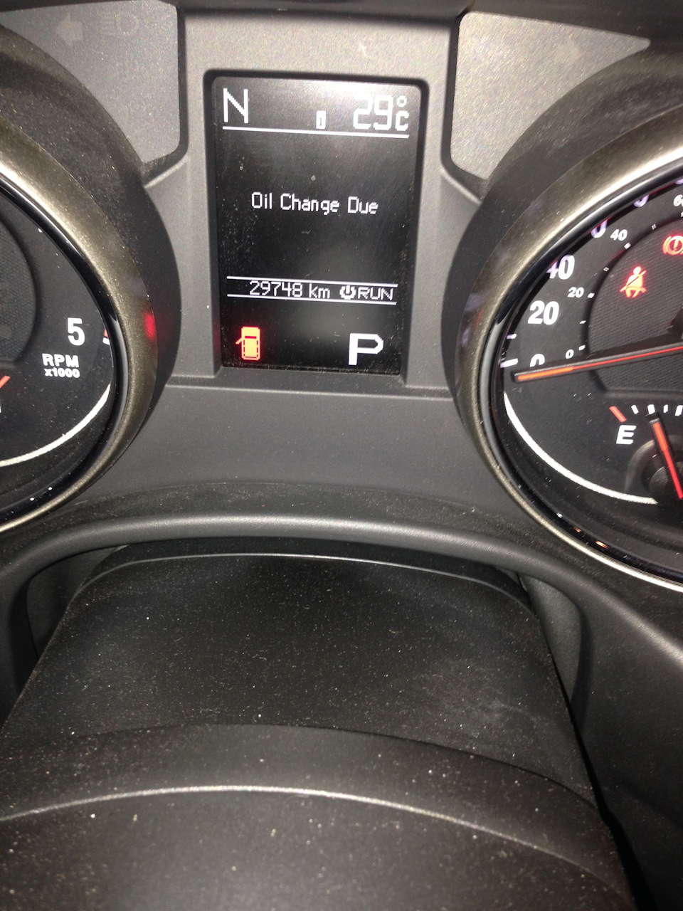 Oil change due 1