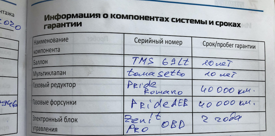 Встановлення ГБО wk2 дорестайл 1