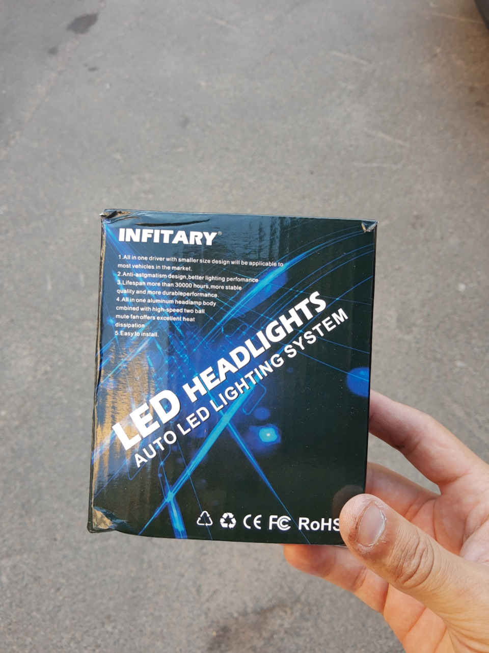LED у головне світло за 10$ 2
