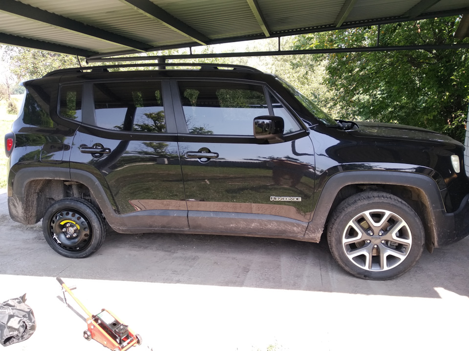 Домкрат, докатка, компрессор. Бойовий набір для Jeep Renegade 1