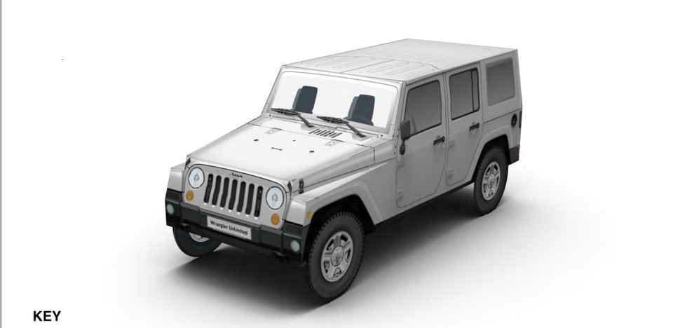 Модельки Jeep Wrangler JK з паперу - безкоштовно! 2