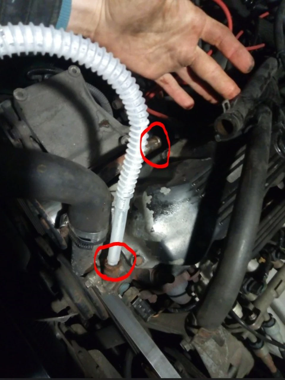 Промивка двигуна та радіатора, Yj, 4L