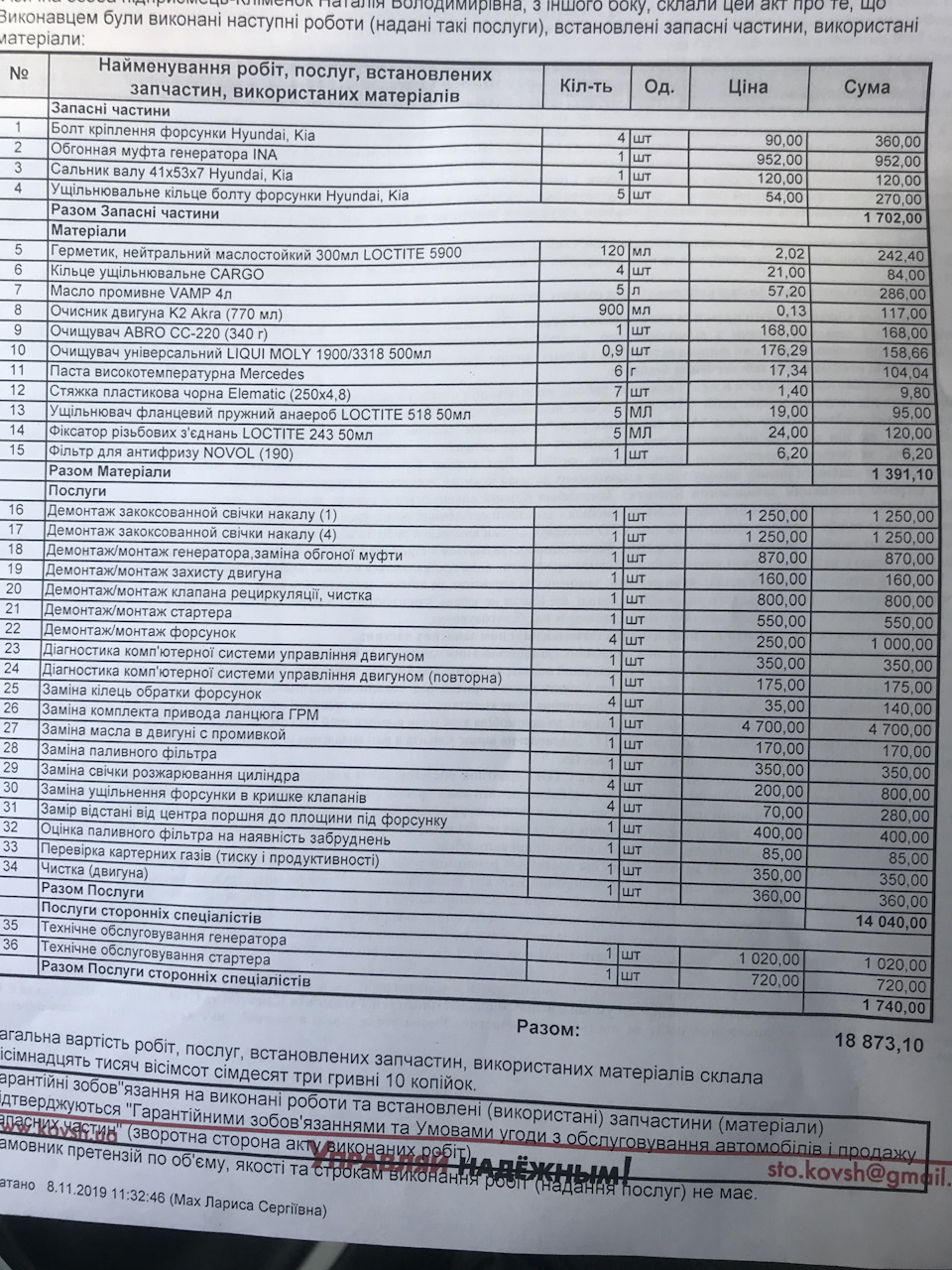 заміна ланцюжків продовження 2